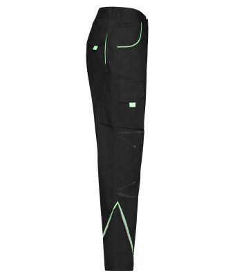 Unisex Workwear Pants - COLOR - Black/lime-green 8524