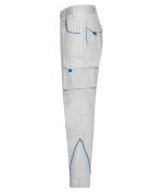 Unisex Workwear Pants - COLOR - White/royal 8524
