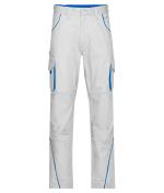 Unisex Workwear Pants - COLOR - White/royal 8524