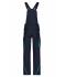 Unisex Workwear Pants with Bib - COLOR - Navy/turquoise 8525