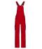 Unisex Workwear Pants with Bib - COLOR - Red/navy 8525