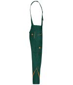 Unisex Workwear Pants with Bib - COLOR - Dark-green/orange 8525