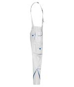 Unisex Workwear Pants with Bib - COLOR - White/royal 8525