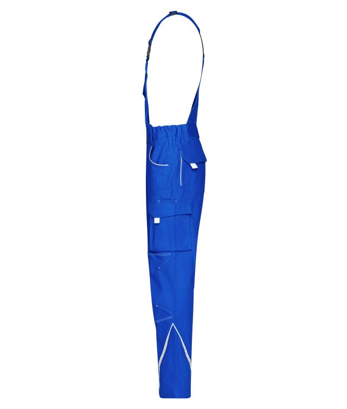 Unisex Workwear Pants with Bib - COLOR - Royal/white 8525