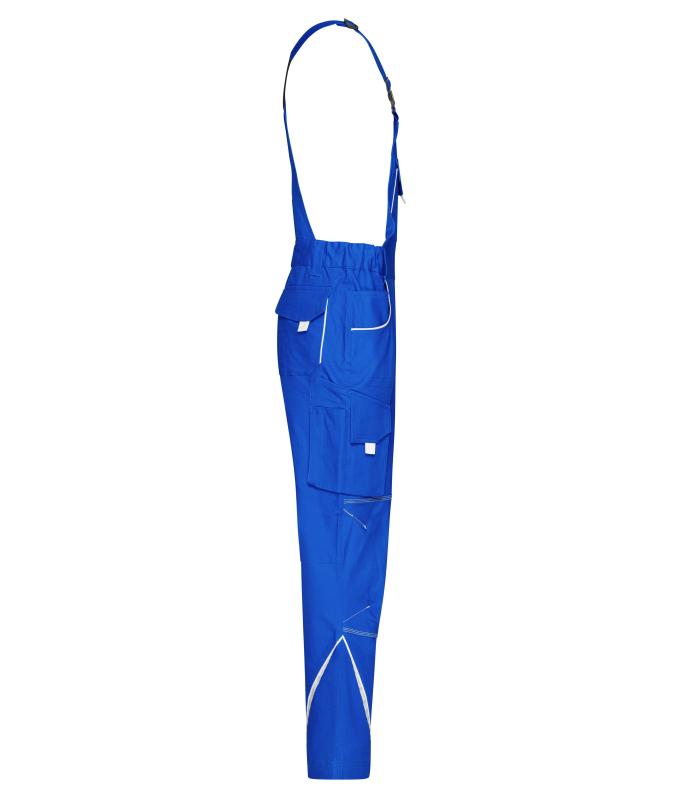 Unisex Workwear Pants with Bib - COLOR - Royal/white 8525