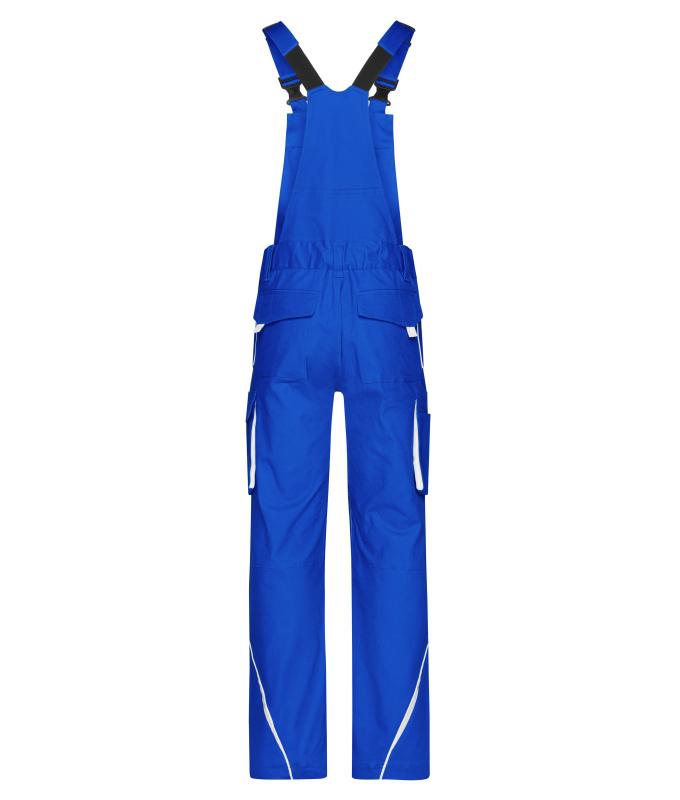 Unisex Workwear Pants with Bib - COLOR - Royal/white 8525