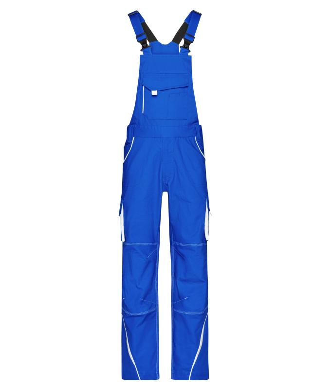 Unisex Workwear Pants with Bib - COLOR - Royal/white 8525