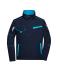 Unisex Workwear Jacket - COLOR - Navy/turquoise 8526