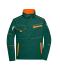 Unisex Workwear Jacket - COLOR - Dark-green/orange 8526