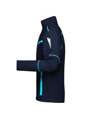 Unisex Workwear Jacket - COLOR - Navy/turquoise 8526