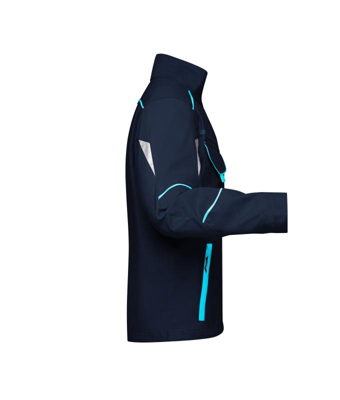 Unisex Workwear Jacket - COLOR - Navy/turquoise 8526