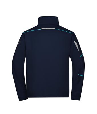 Unisex Workwear Jacket - COLOR - Navy/turquoise 8526