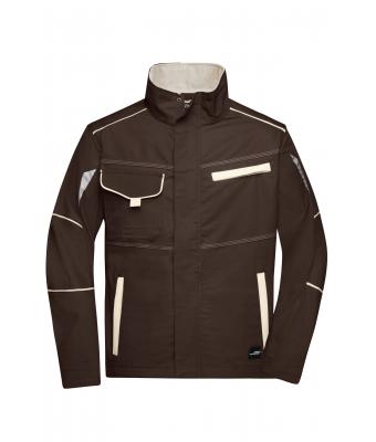 Unisex Workwear Jacket - COLOR - Brown/stone 8526