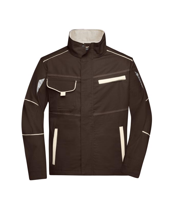 Unisex Workwear Jacket - COLOR - Brown/stone 8526