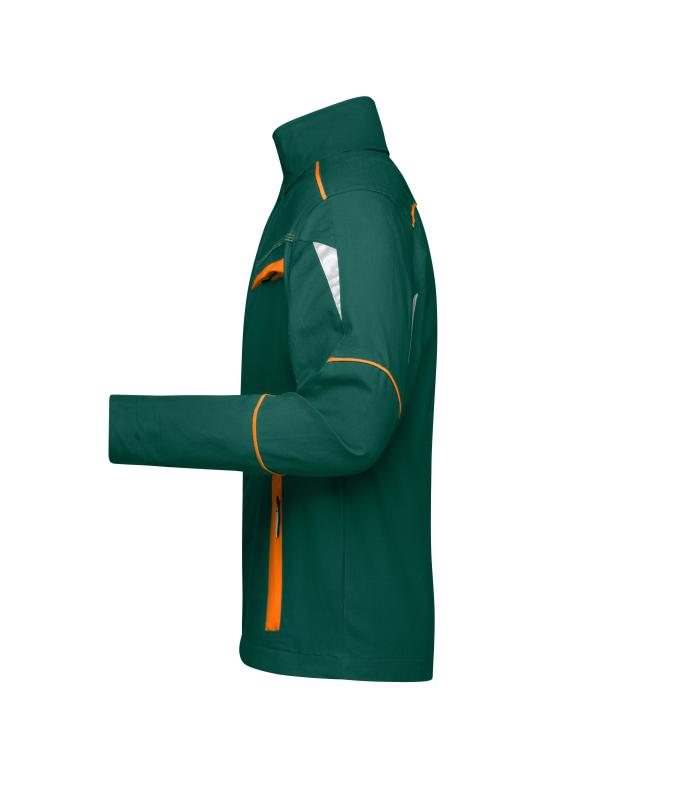 Unisex Workwear Jacket - COLOR - Dark-green/orange 8526