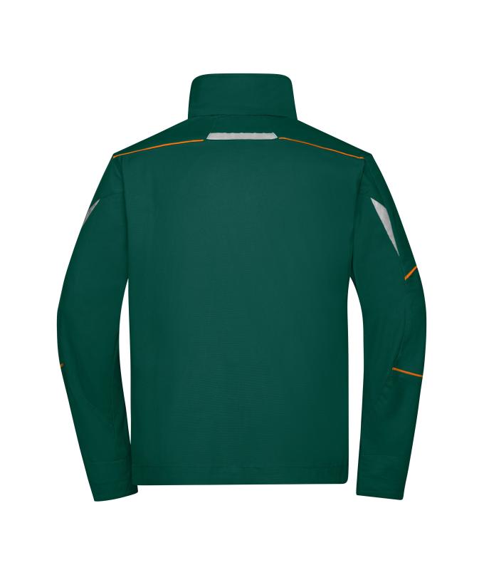 Unisex Workwear Jacket - COLOR - Dark-green/orange 8526