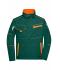 Unisex Workwear Jacket - COLOR - Dark-green/orange 8526