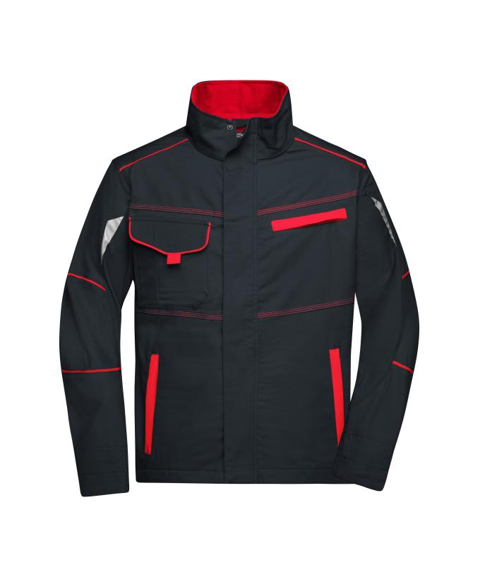 Unisex Workwear Jacket - COLOR - Carbon/red 8526