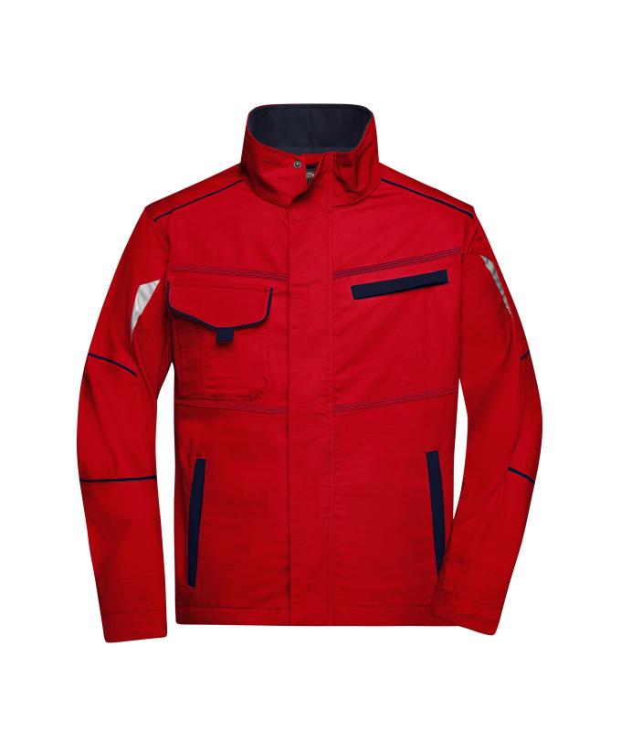 Unisex Workwear Jacket - COLOR - Red/navy 8526