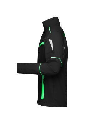 Unisex Workwear Jacket - COLOR - Black/lime-green 8526