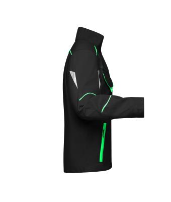 Unisex Workwear Jacket - COLOR - Black/lime-green 8526