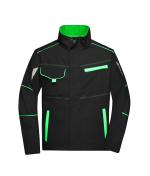 Unisex Workwear Jacket - COLOR - Black/lime-green 8526