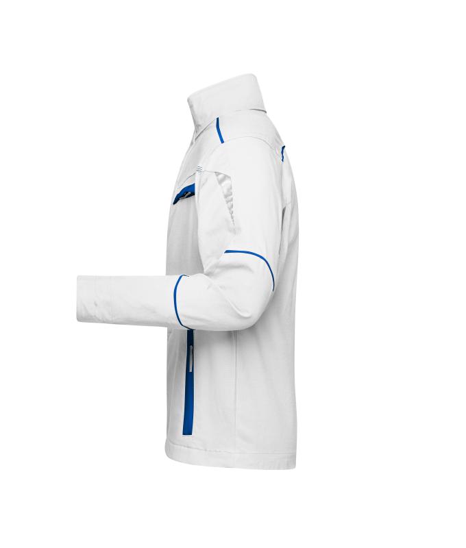 Unisex Workwear Jacket - COLOR - White/royal 8526