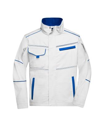 Unisex Workwear Jacket - COLOR - White/royal 8526