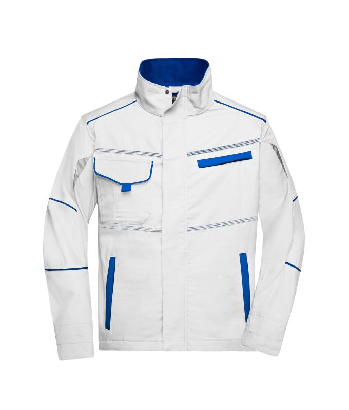 Unisex Workwear Jacket - COLOR - White/royal 8526