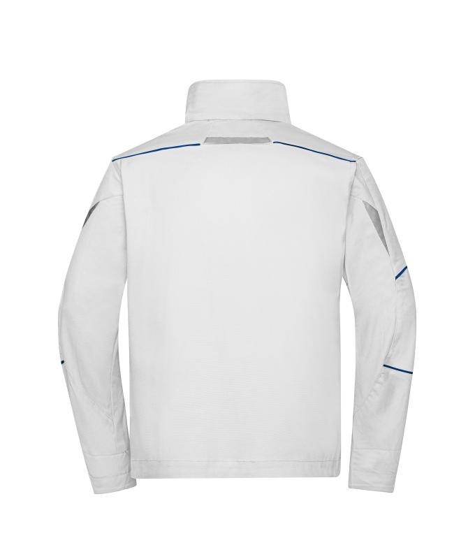 Unisex Workwear Jacket - COLOR - White/royal 8526