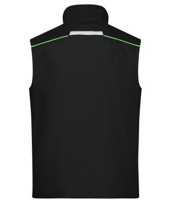 Unisex Workwear Vest - COLOR - Black/lime-green 8527