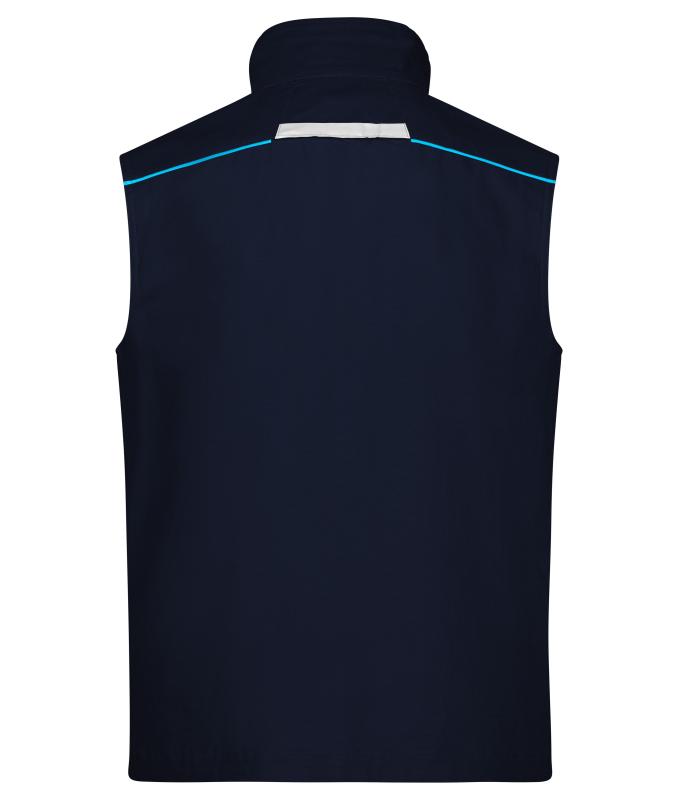 Unisex Workwear Vest - COLOR - Navy/turquoise 8527