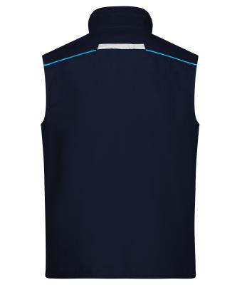 Unisex Workwear Vest - COLOR - Navy/turquoise 8527