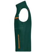 Unisex Workwear Vest - COLOR - Dark-green/orange 8527