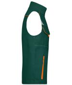 Unisex Workwear Vest - COLOR - Dark-green/orange 8527