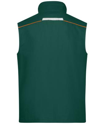 Unisex Workwear Vest - COLOR - Dark-green/orange 8527
