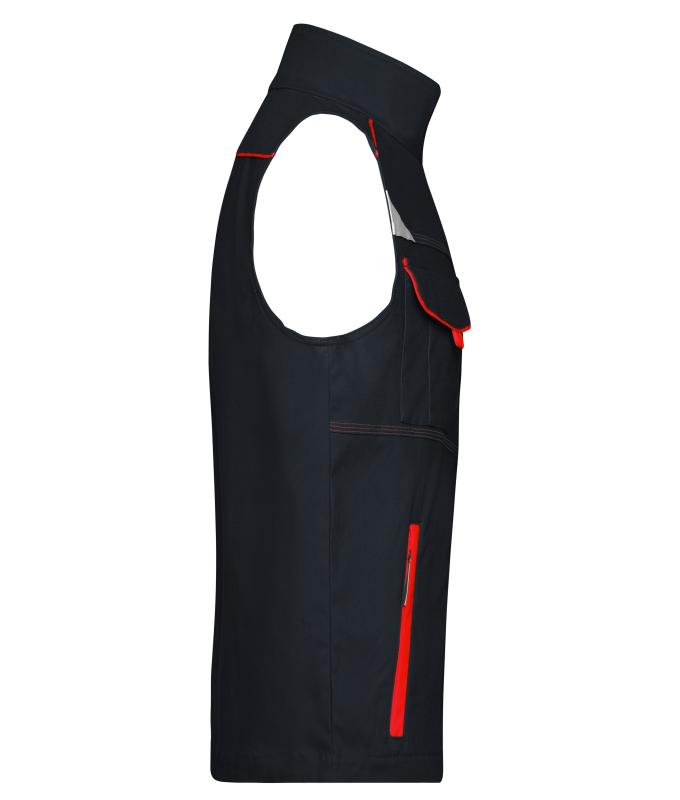 Unisex Workwear Vest - COLOR - Carbon/red 8527