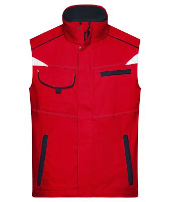 Unisex Workwear Vest - COLOR - Red/navy 8527
