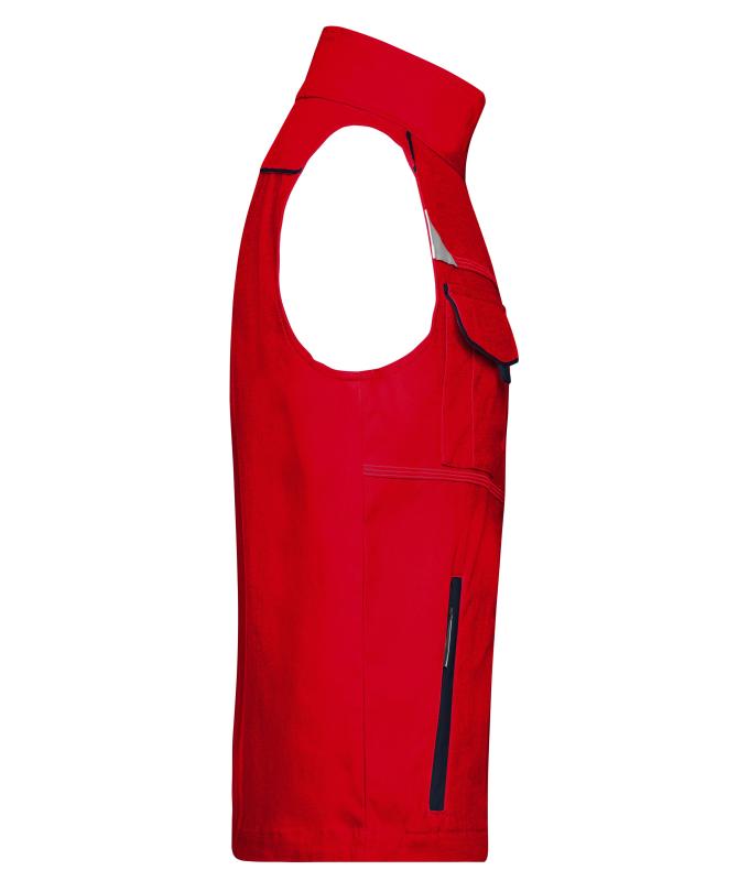 Unisex Workwear Vest - COLOR - Red/navy 8527