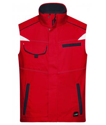Unisex Workwear Vest - COLOR - Red/navy 8527