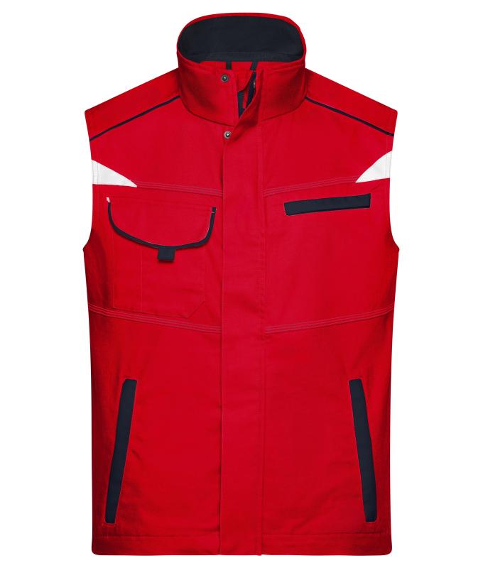 Unisex Workwear Vest - COLOR - Red/navy 8527