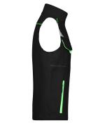 Unisex Workwear Vest - COLOR - Black/lime-green 8527