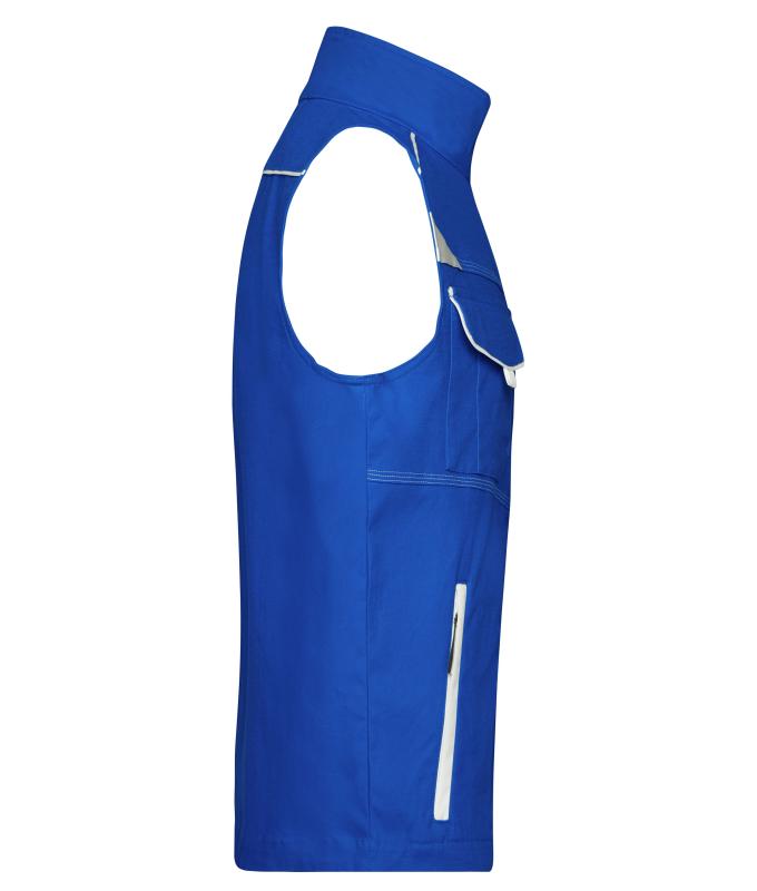 Unisex Workwear Vest - COLOR - Royal/white 8527