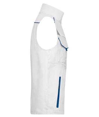 Unisex Workwear Vest - COLOR - White/royal 8527