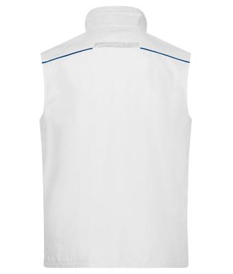 Unisex Workwear Vest - COLOR - White/royal 8527