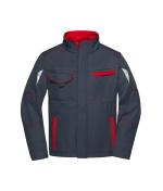 Unisex Workwear Softshell Jacket - COLOR - Carbon/red 8528