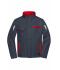 Unisex Workwear Softshell Jacket - COLOR - Carbon/red 8528