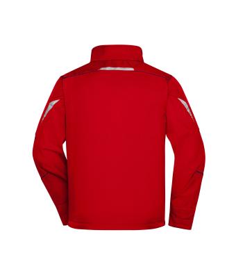 Unisex Workwear Softshell Jacket - COLOR - Red/navy 8528