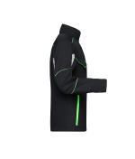 Unisex Workwear Softshell Jacket - COLOR - Black/lime-green 8528