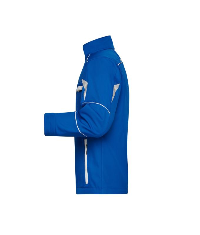 Unisex Workwear Softshell Jacket - COLOR - Royal/white 8528